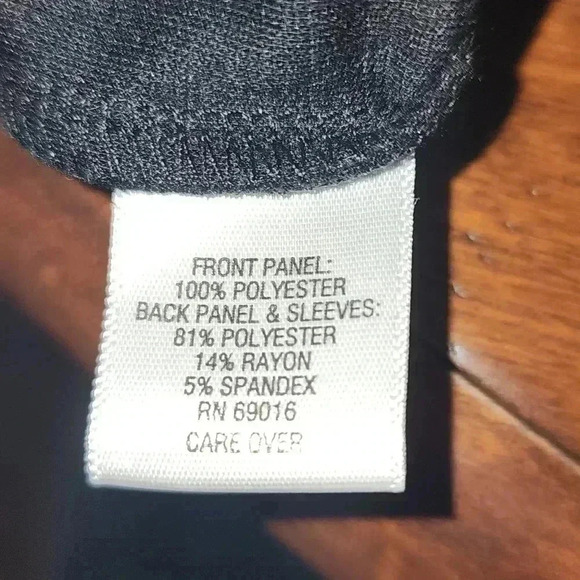 Studio works zip up black solid top - Picture 7 of 10